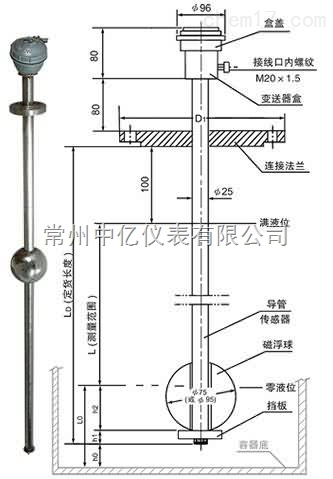 UQK-1型UQK-1型磁浮球液位计/B本安防爆型厂家